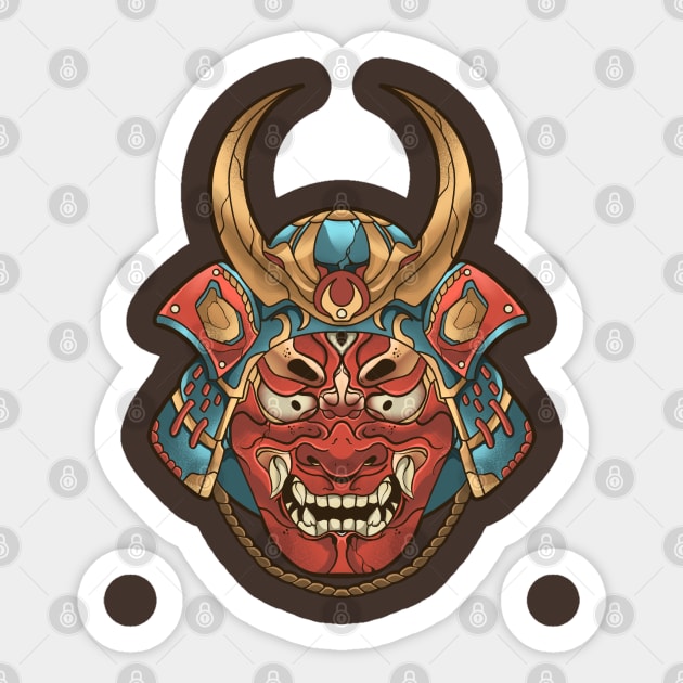 Oni Demon Sticker by Hirolabs